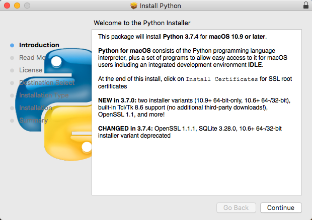 Python 3.7.4 Installer
