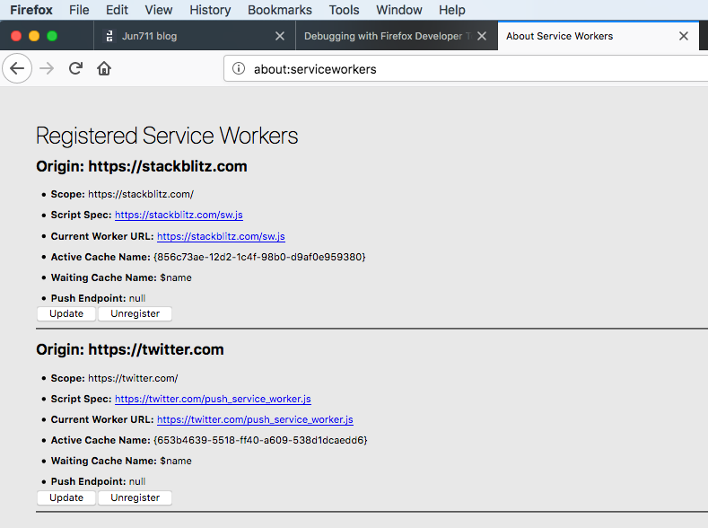 safari service worker cache